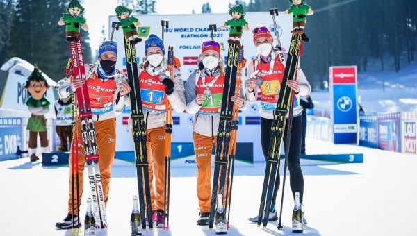 Vanessa Hinz holt Silber bei der Biathlon WM